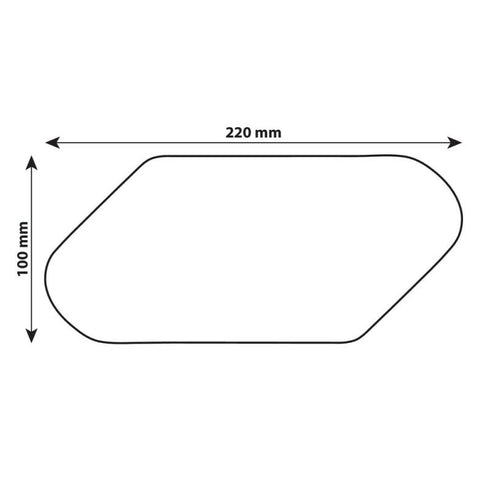 Autocolant protectie rezervor motocicleta Grip-Tank X1 Negru